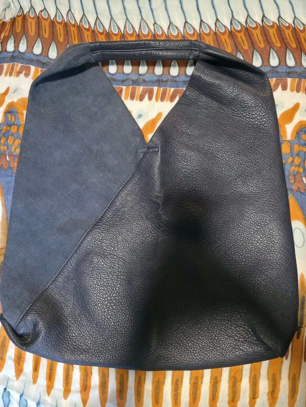 Shiraleah Navy Two-Tone Hobo Shoulder Bag